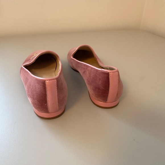 Jon Josef Pink Velvet Pirate Flat Smoking Shoes | Size 6.5 - Picture 3 of 5